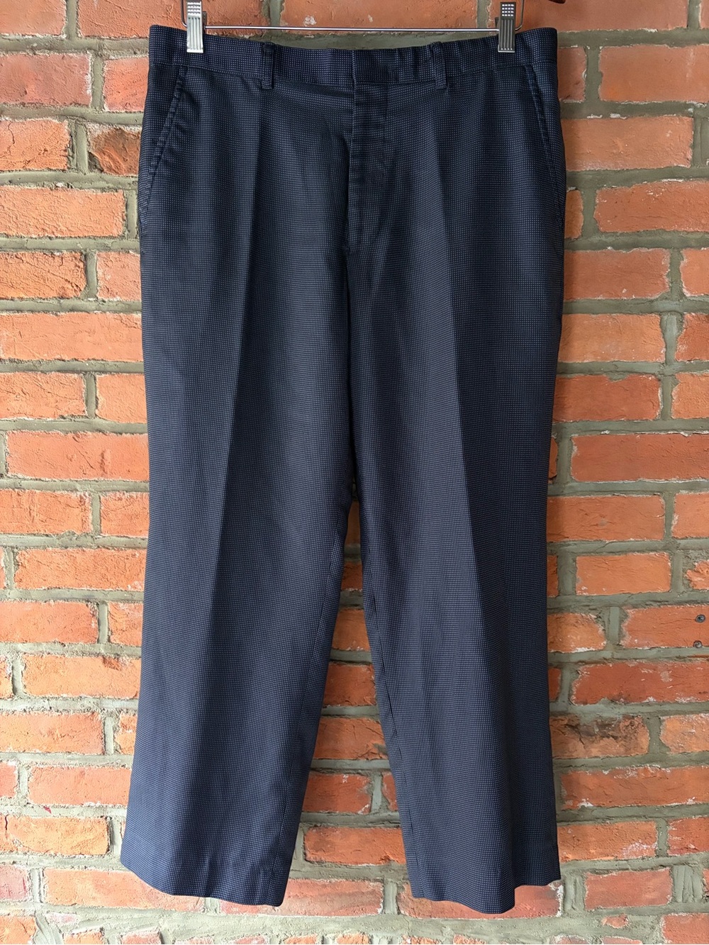 INC International Concepts London Regular Dress Pants Gray Black 32x30